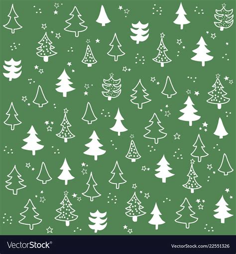 Seamless pattern with christmas tree Royalty Free Vector