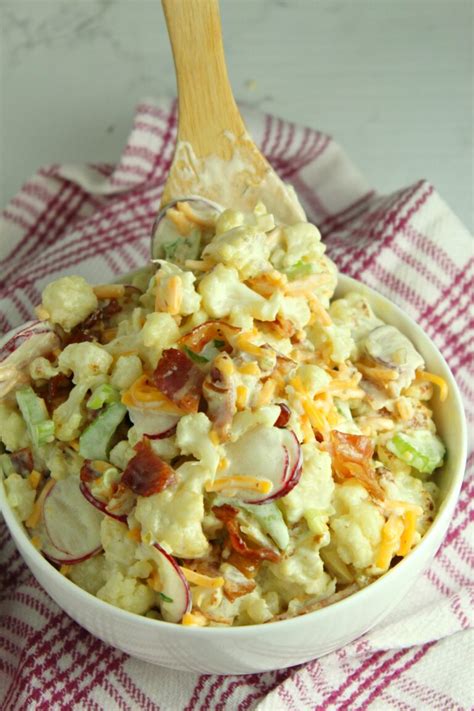 Loaded Cauliflower Salad Low Carb My Incredible Recipes