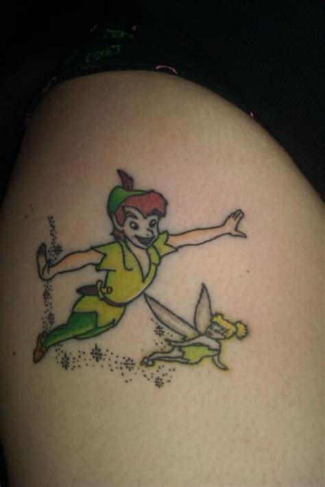 Peter Pan And Tinker Bell Peter Pan Tattoo Kawaii Tattoo Tattoos