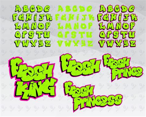 Graffiti Lettering Alphabet Cartoons Png Bunny Svg Fresh Prince