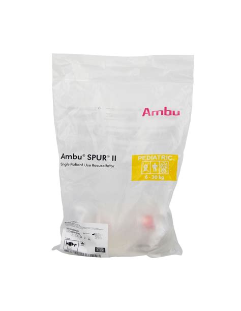 Ambu Resucitador Manual Spur Ii Pedi Trico Un Solo Uso Iberomed