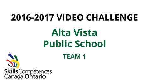 Alta Vista Public School Team 1 Youtube