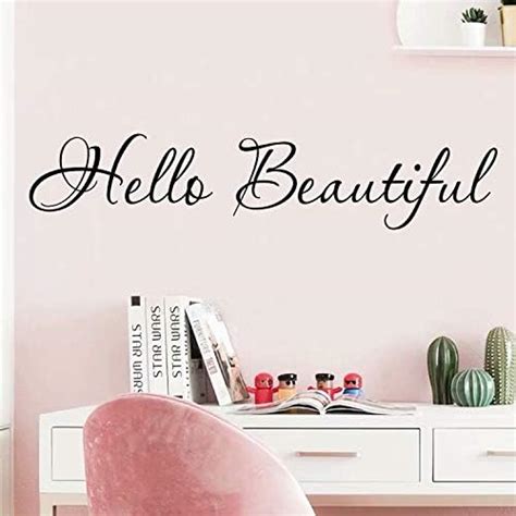 Amazon Hello Beautiful Wall Decal Inspirational Quotes Mirror