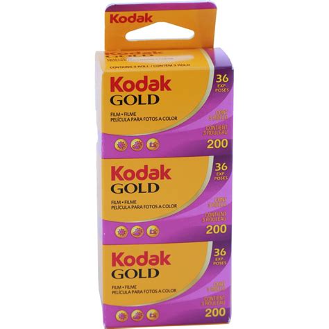 KODAK Kodacolor Gold 200 Color Negative Film ISO 200 35mm Size 36