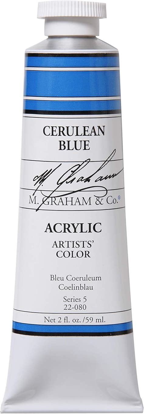 Amazon M Graham Ounce Tube Acrylic Paint Cerulean Blue