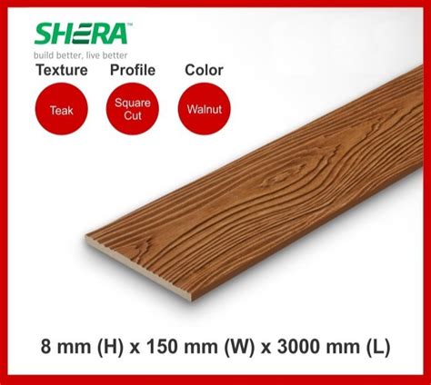 Rectangular Shera Fiber Cement Plank At Rs 380 Piece In Chennai ID