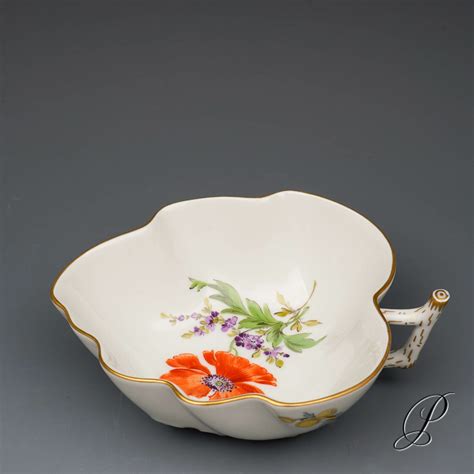 Konfektschale Meissen Mit Blumenmalerei Porzellan Porcelain