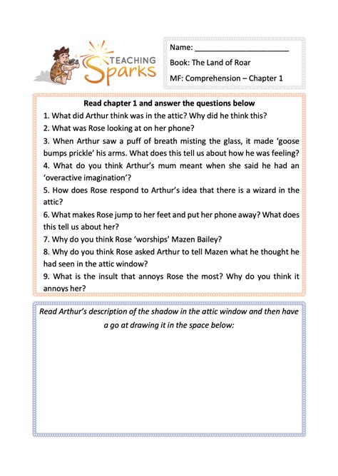 The Land Of Roar Ks2 Teaching Resources Comprehension Spag