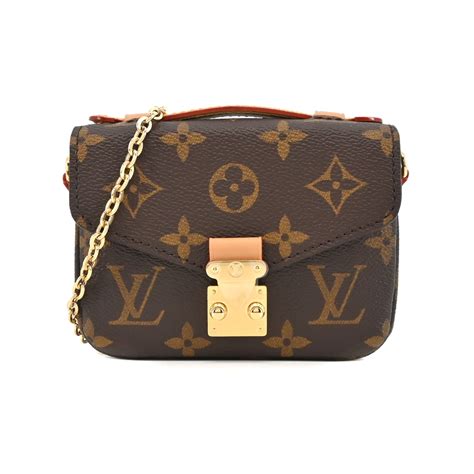 Louis Vuitton Micro Metis 經典Monogram鍊帶郵差包 棕色 M81267 LV路易威登 Yahoo奇摩購物中心