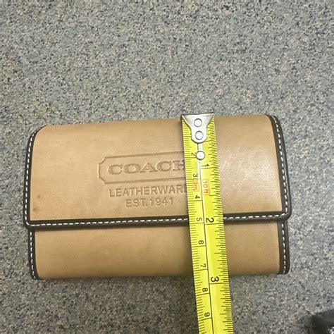 Vintage Coach Leatherware All Leather Wallet Bro Gem