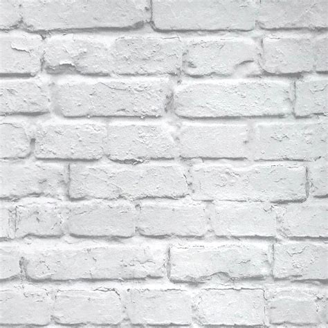 Modern Vintage 3D Stereo Effect White Brick Roll Vinyl Pvc Rustic