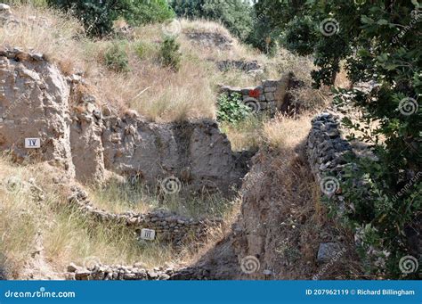 The Schliemann Trench, Troy, Hisarlik, Canakkale Province, Turkey Stock ...