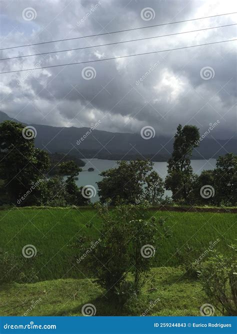 Bhandardara a Holiday Resort Village Stock Image - Image of randha ...