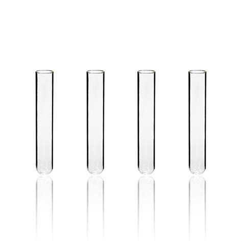 Laboratory Glassware Round Flat Bottom Borosilicate Glass Test Tube