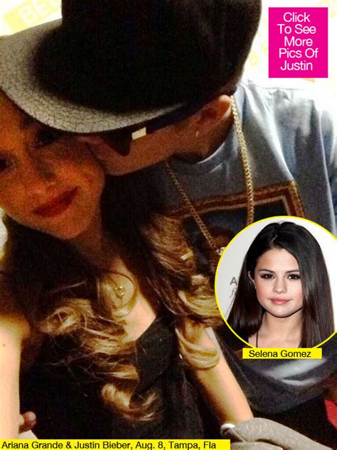 Ariana Grande And Justin Bieber Kissing On The Lips