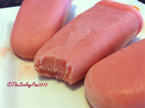 The Sizzling Pan Yogurt Strawberry Frozen Bars