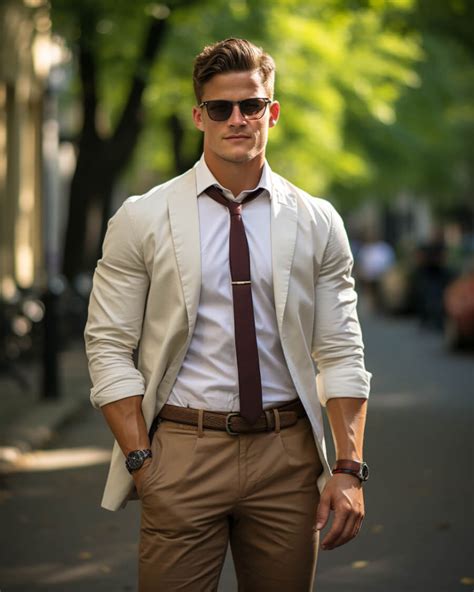 White Blazer With Brown Pants Hockerty