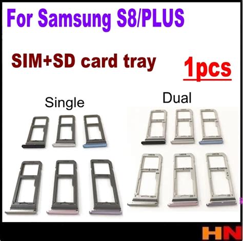 1pcs Single Dual Sim Card Holder Adapter Micro Sd Card Holder Slot Tray For Samsung Galaxy S8