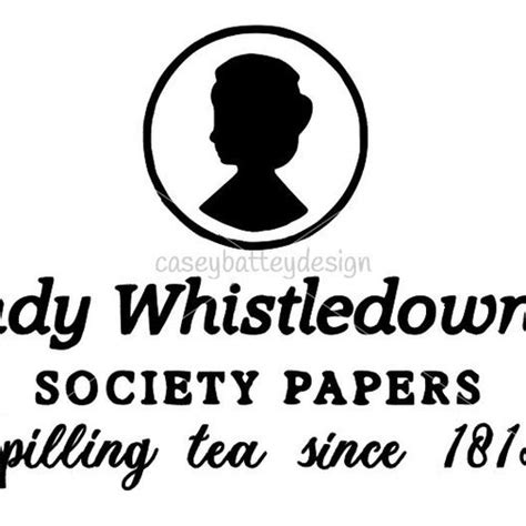 Bridgerton Lady Whistledown Svg Etsy