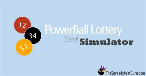 Excel PowerBall Lottery Simulator Spreadsheet