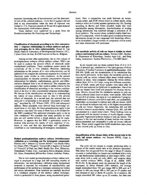 Pdf Classification Of Chemicals According To In Vitro Concentration