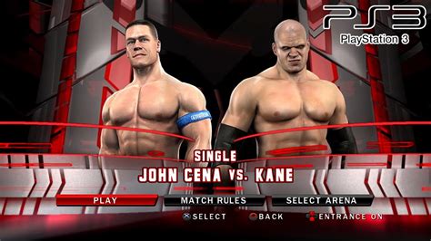 WWE SmackDown VS Raw 2010 PS3 John Cena VS Kane 2K MClassic YouTube