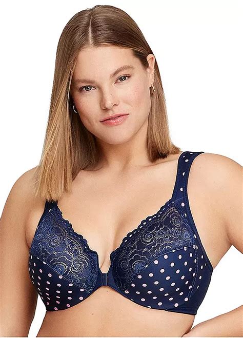 Glamorise Full Figure Plus Size Wonderwire Front Close Bra Kaleidoscope