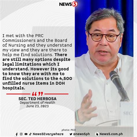 News5 On Twitter Kaugnay Ito Ng Iminungkahi Ni Health Sec Ted