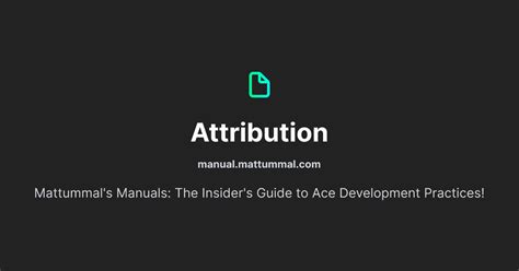 Attribution