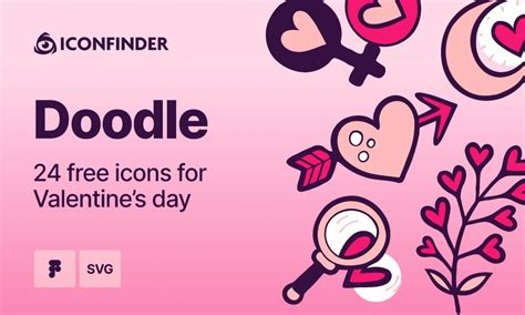 Figma Doodle Valentine S Day Icons UI4Free