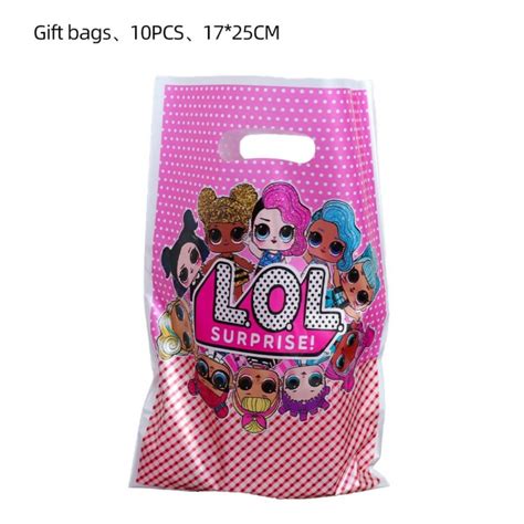 Bolsas Dulceras 10 Unidades para Cumpleaños LOL Tu Fiesta a un Click