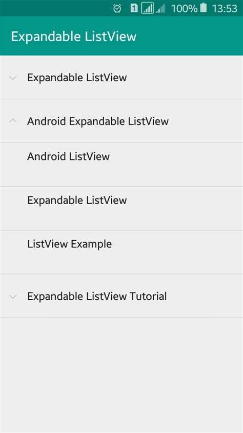 Android Expandable ListView Example Viral Android Tutorials