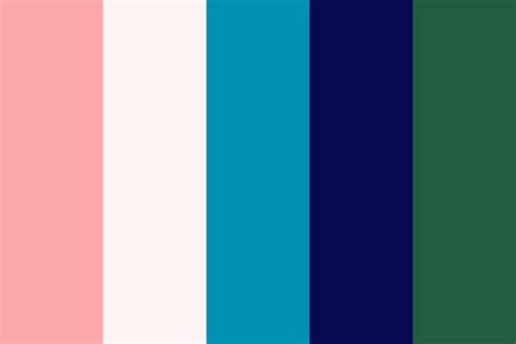 Pink Blue Green Color Palette