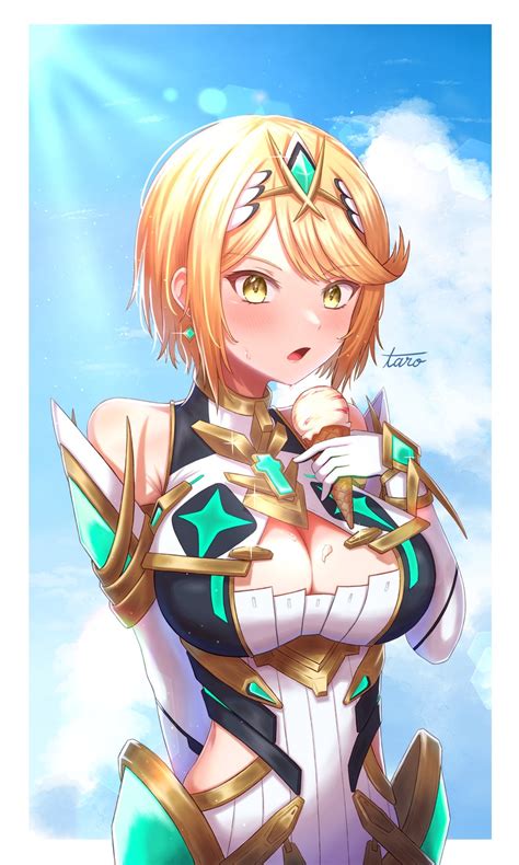 Mythra Xenoblade Chronicles And 1 More Drawn By Taro Peach Taro51