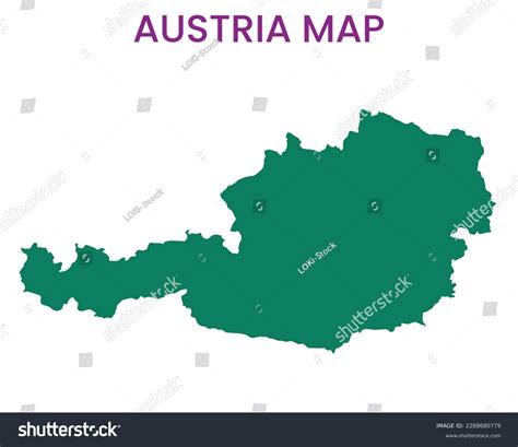 High Detailed Map Of Austria Outline Map Of Royalty Free Stock