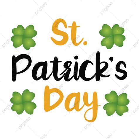 St Patricks Day Vector Art Png St Patricks Day Green Four Leaf Clover