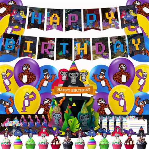 Buy Gorilla Tag Birthday Party Decorations Gorilla Tag Birthday Banner