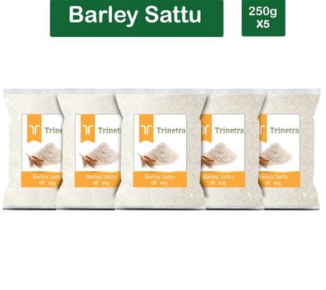 Trinetra Best Quality Barley Sattu 250gm Each Pack Of 5 Jau Sattu
