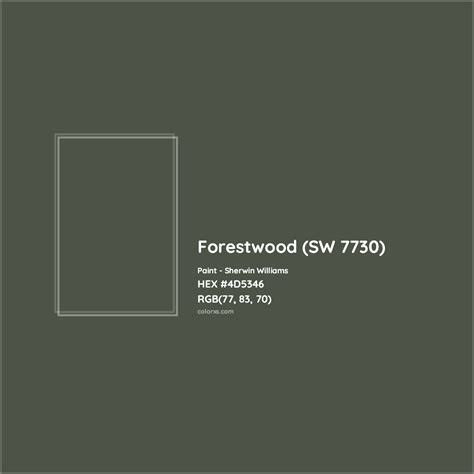 Sherwin Williams Forestwood Sw Paint Color Codes Similar Paints