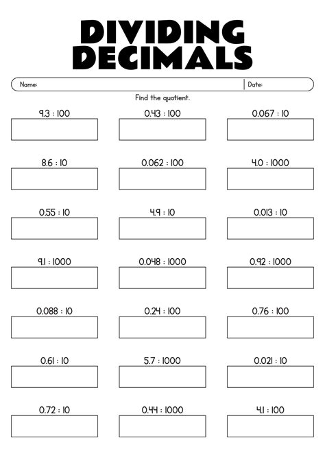 14 Best Images Of 100 Division Worksheets 100 Math Facts Division