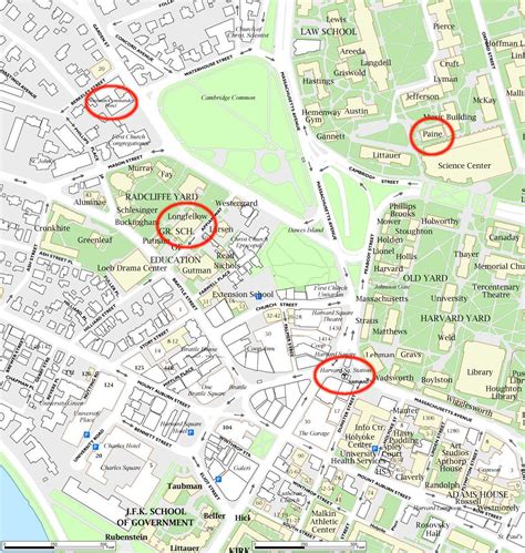 College University: Cambridge University College Map