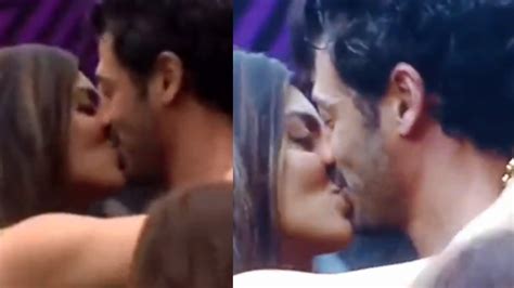 Bigg Boss Ott 2 Jad Hadid Kisses Akanksha Puri During A Task