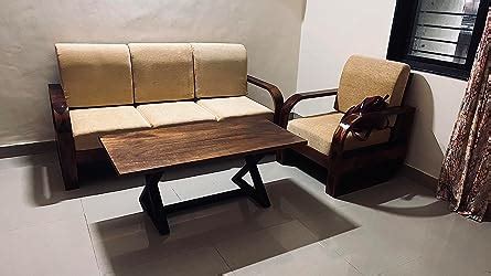 Vinod Handicraft Sheesham Wood 3 Seater Sofa For Living Room Bedroom