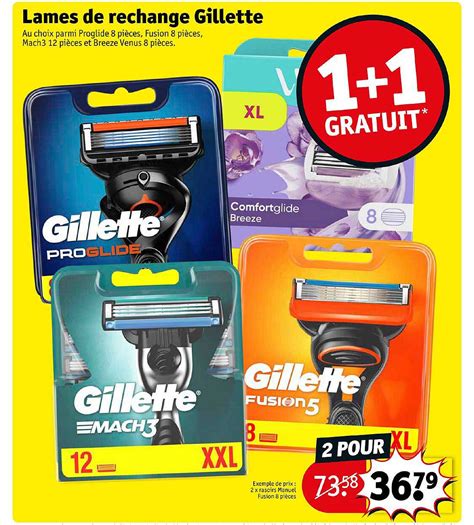 Promo Lames De Rechange Gillette Chez Kruidvat ICatalogue Fr