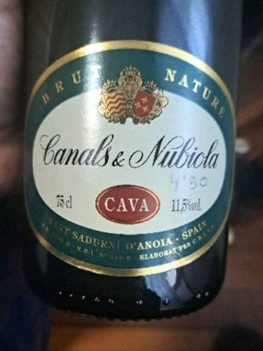 Canals Nubiola Cava Brut Nature Vivino Canada