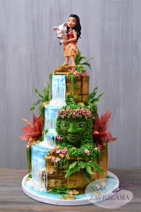 Pin By Yamileth Parafita On Disney Cake Moana Cake Moana Birthday