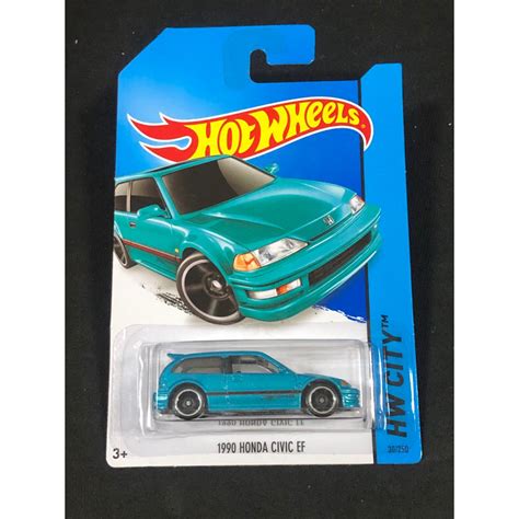 風火輪 hot wheels 1990 喜美 本田 honda civic ef 三門 四代 普卡 蝦皮購物