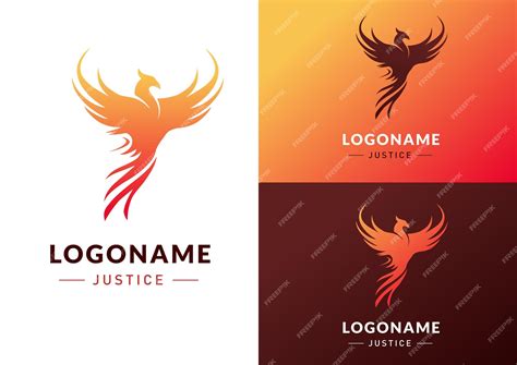 Premium Vector Rising Phoenix Logo Design Concept