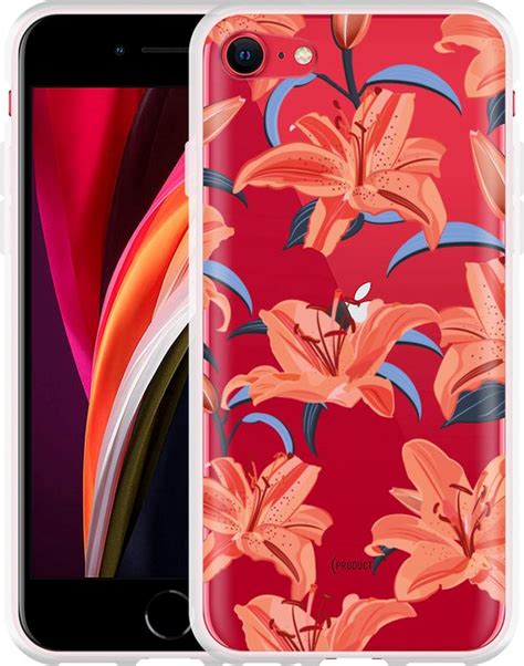 Cazy Hoesje Geschikt Voor IPhone SE 2020 Flowers Bol