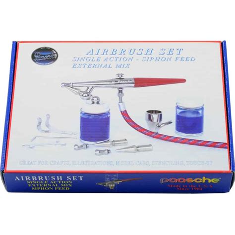Paasche H Airbrush Set | Suction Feed | Single Action | External Mix